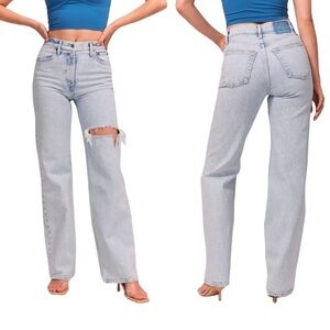 Abercrombie & Fitch | The 90’s Straight Ultra High Rise Jeans Sz 35